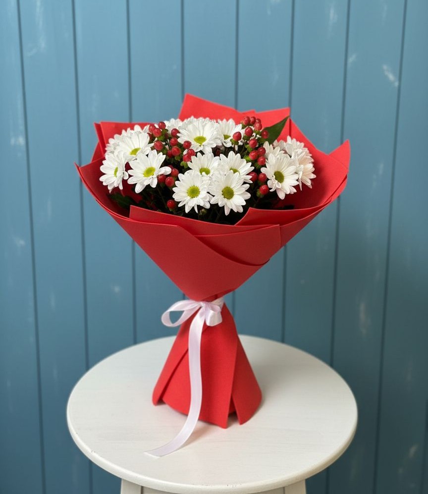 Букет цветов из: Хризантемы в Пестриково