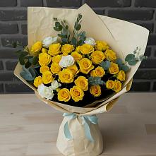 Букет цветов из:  Розы #REPLACE_PRED# Пестриково