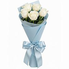 Букет 5 Белых роз Проуд #REPLACE_PRED# Пестриково