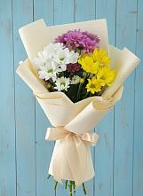 Букет цветов из:  Хризантемы #REPLACE_PRED# Пестриково