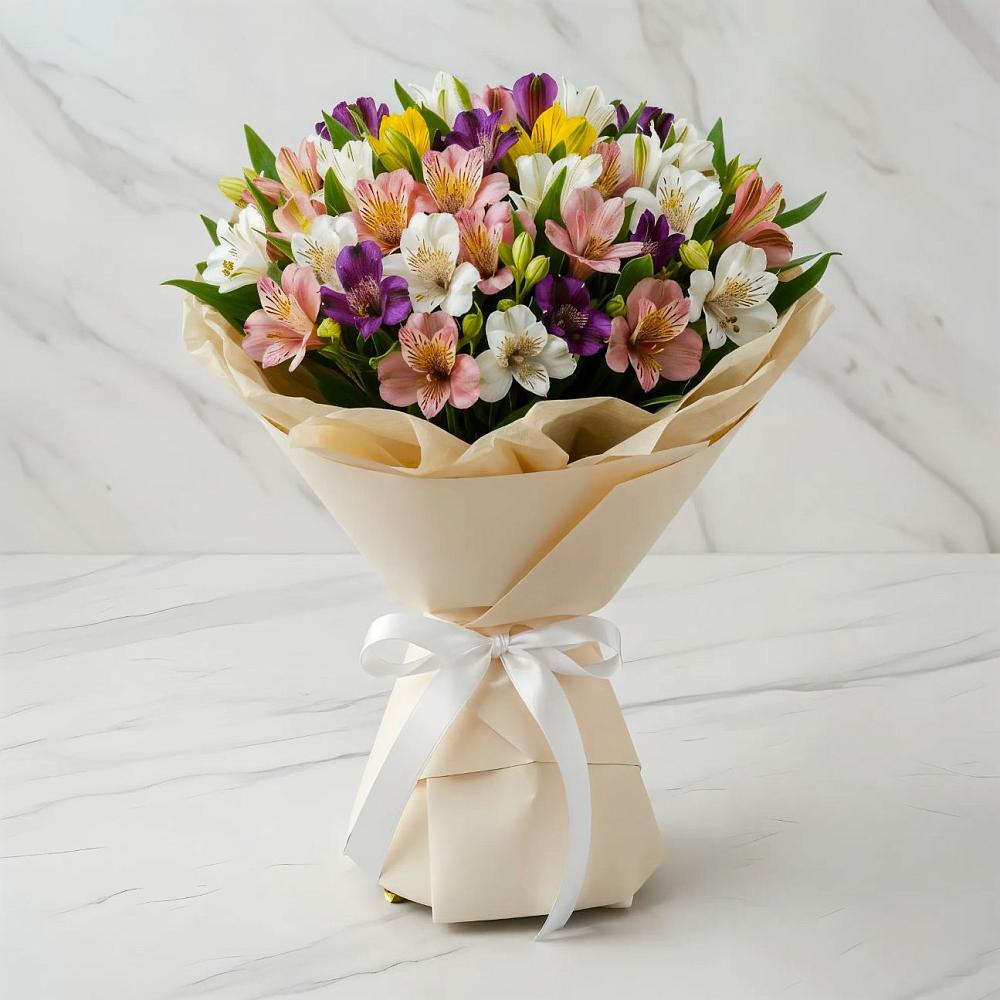 Букет цветов из: Альстромерии в Пестриково