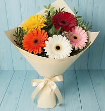 Букет цветов из:  Герберы в Пестриково