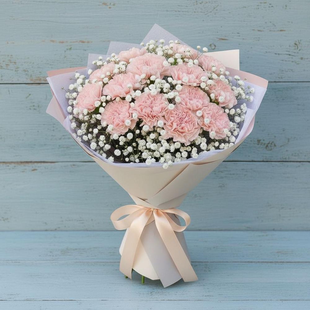 Букет цветов из: Гвоздики в Пестриково