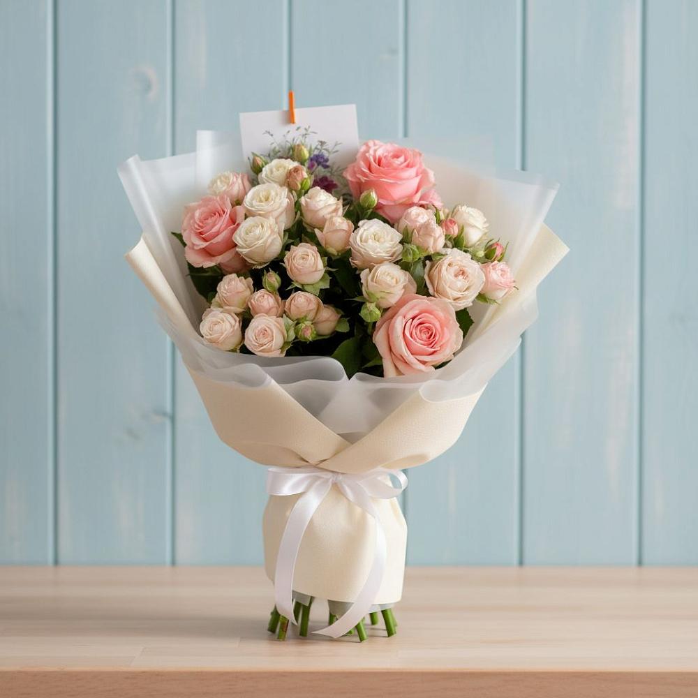 Букет цветов из: Розы в Пестриково