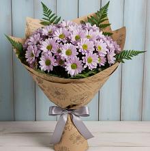 Букет цветов из:  Хризантемы #REPLACE_PRED# Пестриково