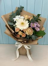 Букет цветов из:  Герберы и Хризантемы в Пестриково