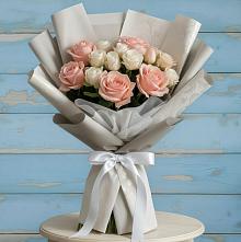 Букет цветов из:  Розы #REPLACE_PRED# Пестриково
