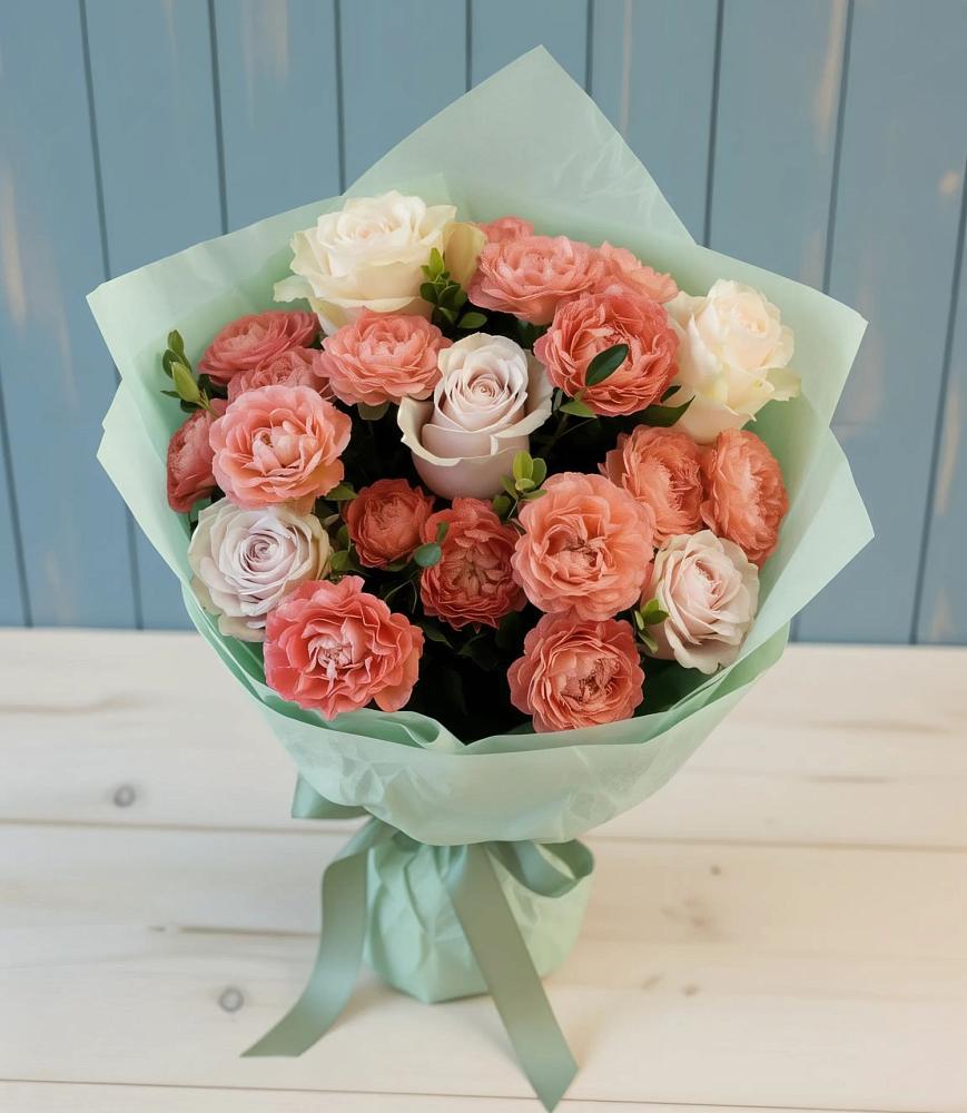 Букет цветов из: Розы в Пестриково