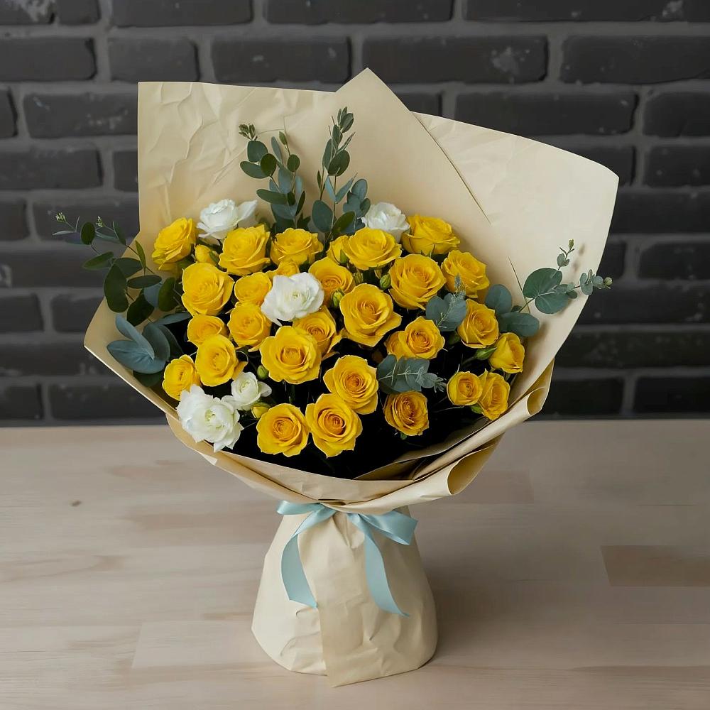 Букет цветов из: Розы в Пестриково