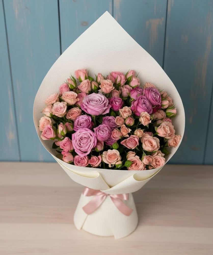 Букет цветов из: Розы в Пестриково