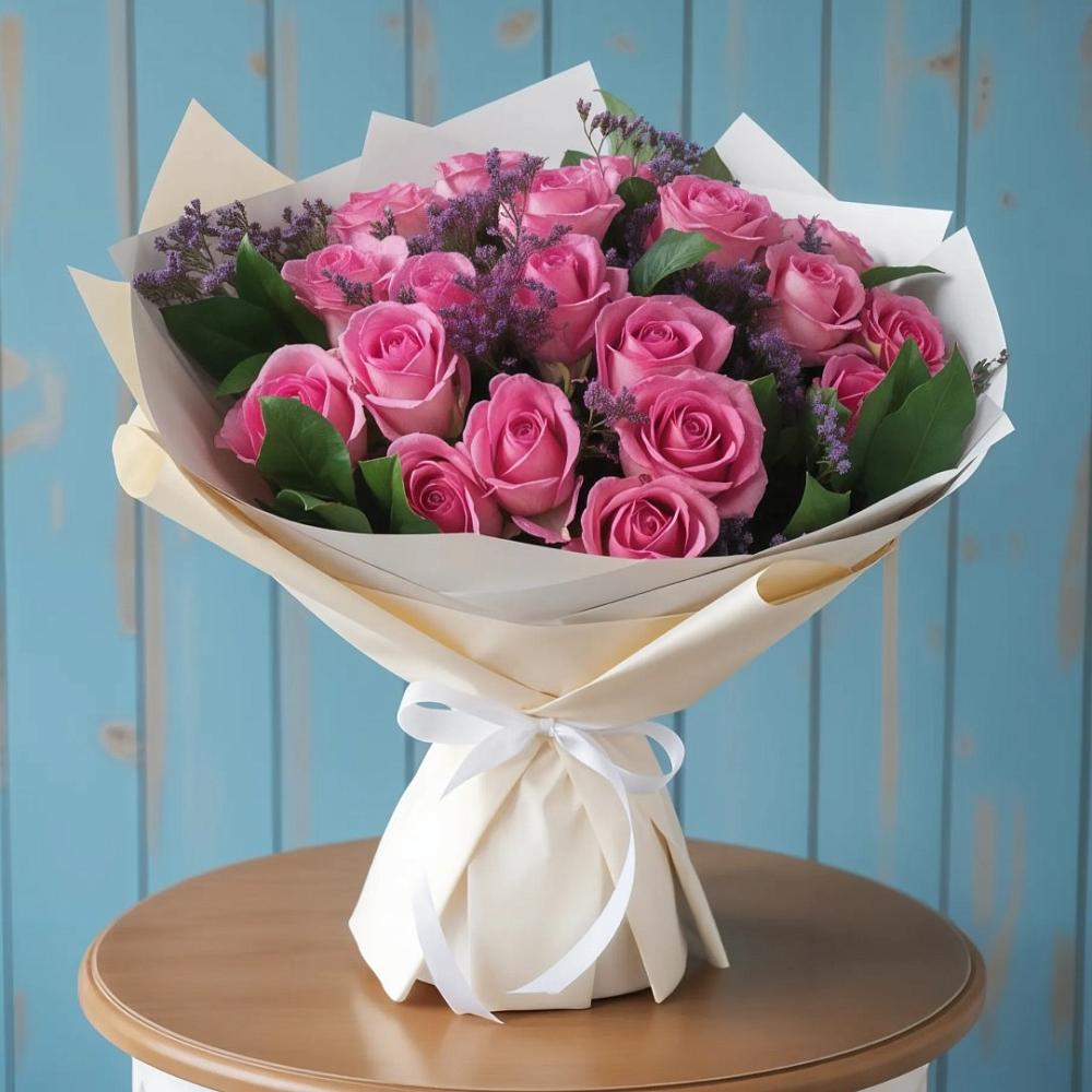 Букет цветов из: Розы в Пестриково