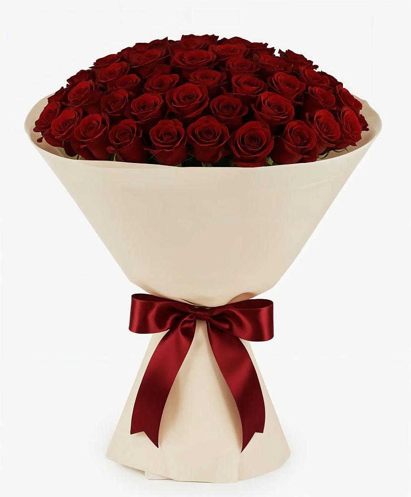 Букет 101 Бордовая роза Блэк Бакарра в Пестриково