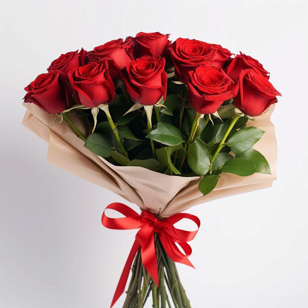 Букет 11 Красных роз Эдлесс Лав в Пестриково