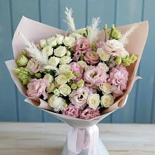 Букет цветов из:  Альстромерии и Розы в Пестриково